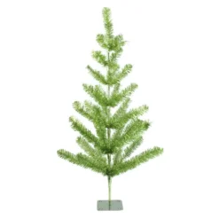 Northlight 3' Medium Green Tinsel Pine Twig Artificial Christmas Tree - Unlit