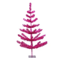 Northlight 3' Medium Fuchsia Pink Pine Twig Artificial Christmas Tree - Unlit