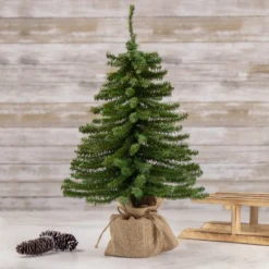Northlight 18" Potted Downswept Mini Village Pine Medium Artificial Christmas Tree, Unlit -Twinkly Popular Shop northlight v15950 style 89682.1665610429