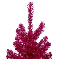Northlight 9' Metallic Pink Tinsel Artificial Christmas Tree - Unlit -Twinkly Popular Shop northlight v27310 3 10882.1665611631