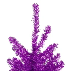 Northlight 4.5' Metallic Purple Tinsel Artificial Christmas Tree - Unlit -Twinkly Popular Shop northlight v27322 2 06240.1588358957