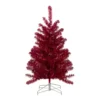 Northlight 3' Metallic Crimson Tinsel Artificial Christmas Tree - Unlit -Twinkly Popular Shop northlight v27325 65727.1588356223