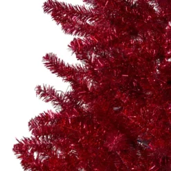 Northlight 4.5' Metallic Red Tinsel Artificial Christmas Tree - Unlit -Twinkly Popular Shop northlight v27326 1 35877.1587644031