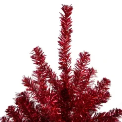 Northlight 4.5' Metallic Red Tinsel Artificial Christmas Tree - Unlit -Twinkly Popular Shop northlight v27326 2 39693.1587644031