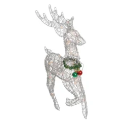 Northlight 25.5" Silver And Green Lighted Prancing Reindeer Christmas Outdoor Decoration -Twinkly Popular Shop northlight y83838 1 15877.1665580043