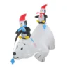 Northlight 6' White And Black Inflatable Polar Bear And Penguins Lighted Outdoor Christmas Decor -Twinkly Popular Shop northlight zg15612 14857.1665346761