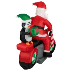 Northlight 5' Inflatable Lighted Santa And Penguin On Motorcycle Outdoor Christmas Decoration -Twinkly Popular Shop northlight zg15623 4 02046.1655832280