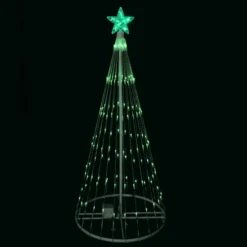 Northlight 4' Green LED Lighted Christmas Tree Show Cone Outdoor Decoration