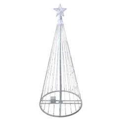 Northlight 4' Pre-Lit White LED Show Cone Christmas Tree Yard Decor -Twinkly Popular Shop northlight zg15642 1 18723.1666042530