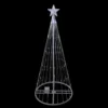 Northlight 4' Pre-Lit White LED Show Cone Christmas Tree Yard Decor