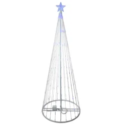 Northlight 9' Blue LED Lighted Christmas Tree Show Cone Outdoor Decor -Twinkly Popular Shop northlight zg15650 1 48262.1666042529