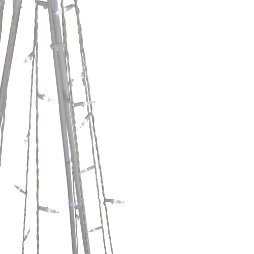 Northlight 5' Pure White LED Lighted Cone Tree Outdoor Christmas Decoration 5 Northlight 5' Pure White LED Lighted Cone Tree Outdoor Christmas Decoration - Image 3