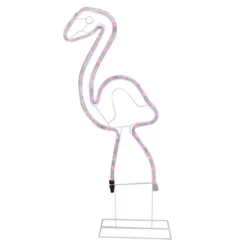 Northlight 24" Pink Flamingo LED Rope Light Silhouette Summer Outdoor Decoration -Twinkly Popular Shop northlight zg15667 1 22357.1588415632