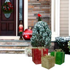Northlight Set Of 3 Lighted Gift Box Outdoor Christmas Decoration 12-Inch -Twinkly Popular Shop northlightct 52 879 066 3 51796.1665580044