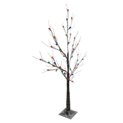 Northlight 4' Pre-Lit LED Brown Artificial Christmas Tree- Multi-Colored Lights -Twinkly Popular Shop northlightd 17 11437wae 4 3 35675.1587644173