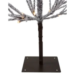 Northlight 4' Pre-Lit LED Brown Artificial Christmas Tree With Icicle Lights- Clear Lights -Twinkly Popular Shop northlightd 18 11217wae 4 4 96251.1587643020