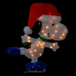 Northlight 24" White And Red Pre-Lit Skating Peanuts Snoopy Outdoor Christmas Decor - Clear Lights -Twinkly Popular Shop northlightpw 86214 l2d 3 12784.1588415868