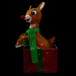 Northlight 24" Pre-Lit Rudolph The Red Nosed Reindeer Gift Box Christmas Outdoor Decor - Clear Lights 8 Northlight 24" Pre-Lit Rudolph The Red Nosed Reindeer Gift Box Christmas Outdoor Decor - Clear Lights -Twinkly Popular Shop northlightpw 86303 3 56146.1588415856
