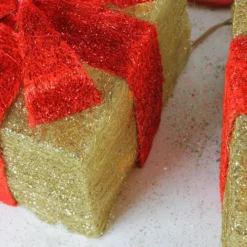 Northlight Set Of 3 Lighted Gold And Red Gift Boxes Christmas Outdoor Decorations 10" -Twinkly Popular Shop nusclxgqxogvtrlbdm9tnmmkkrlks8qg 23691.1587645153