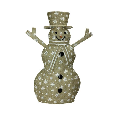 Northlight 24" Brown And White Lighted Snowflake Standing Snowman Christmas Outdoor Decor 3 Northlight 24" Brown And White Lighted Snowflake Standing Snowman Christmas Outdoor Decor