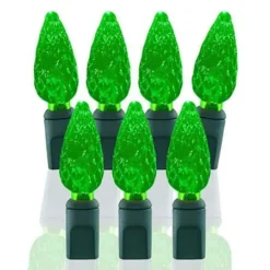 70 Light Green C6 LED Christmas Lights
