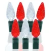 70 Light Pure White & Red C6 LED Christmas Lights -Twinkly Popular Shop p c6 704 pwr