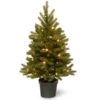 Christmas Central 3' Pre-lit Potted Jersey Fraser Fir Artificial Christmas Tree, White LED Lights -Twinkly Popular Shop pejf1 306 30 b 38772.1664380271