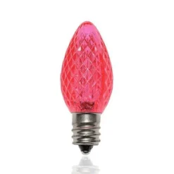 C7 SMD LED Retrofit Bulb - Pink - Pro Christmas™- Bag Of 25