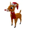 29" Brown And Red Pre-Lit Soft Reindeer Christmas Outdoor Decor - Clear Lights 2 29" Brown And Red Pre-Lit Soft Reindeer Christmas Outdoor Decor - Clear Lights -Twinkly Popular Shop productworks 60536 23266.1588406613