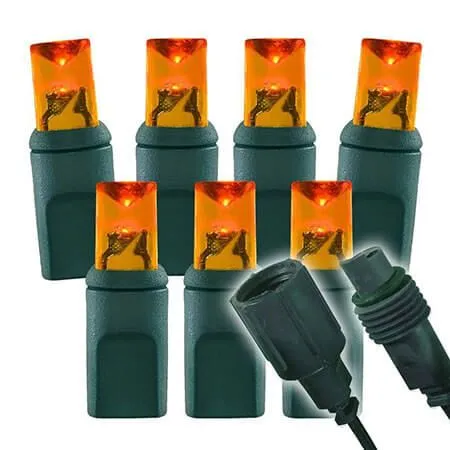 Wide Angle Conical - 4" Spacing, 100 Bulb, Grn Cord, UL Coaxial RY Plug - Full Wave - Amber/Orange 6 Wide Angle Conical - 4" Spacing, 100 Bulb, Grn Cord, UL Coaxial RY Plug - Full Wave - Amber/Orange -Twinkly Popular Shop pry a 3