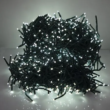 LED Cluster Light Set - 8 Function Memory Controller With Remote - 3 Sets Of 500 Bulbs - Cool Mint 3 LED Cluster Light Set - 8 Function Memory Controller With Remote - 3 Sets Of 500 Bulbs - Cool Mint