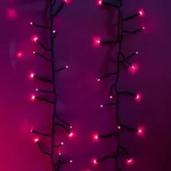 LED Cluster Light Set - 8 Function Memory Controller With Remote - 3 Sets Of 500 Bulbs - Magenta -Twinkly Popular Shop sl clu 500x3 8fc r 3