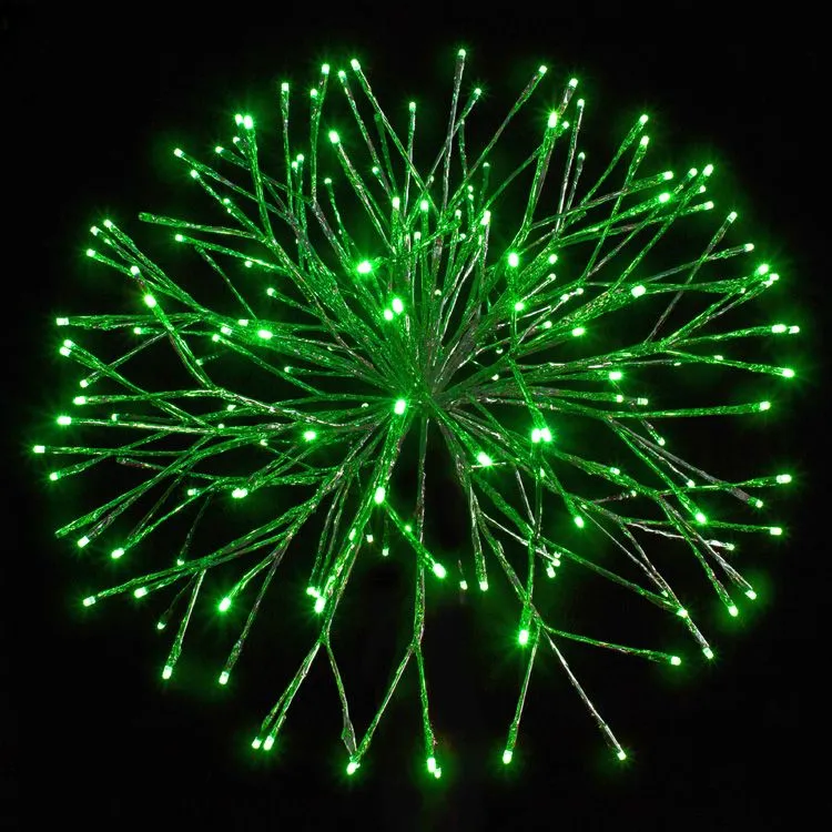 24" Green Twinkle Starburst - Green LED Lights 4 24" Green Twinkle Starburst - Green LED Lights - Image 2