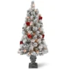 Christmas Central 4’ Pre-Lit Potted Snowy Bristle Pine Artificial Christmas Tree, Clear Lights -Twinkly Popular Shop snp7 308 40 88210.1588348967