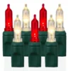 70 Light T5 Smooth Warm White & Red LED Christmas Lights -Twinkly Popular Shop t5s 28wwr