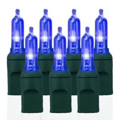 70 Light T5 Smooth Blue LED Christmas Lights