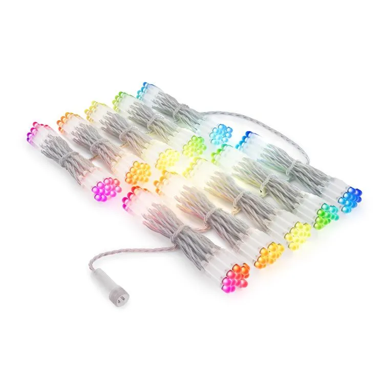 Twinkly Pro Curtain Lights - RGB Capsule - 250 Lights - 10 Drops - Transparent Wire 3 Twinkly Pro Curtain Lights - RGB Capsule - 250 Lights - 10 Drops - Transparent Wire