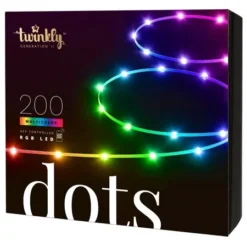 Twinkly RGB - Dots - 200L - Transparent Wire -Twinkly Popular Shop twd200stp t packaging