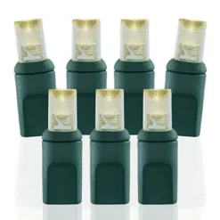 50 Light 2800K Standard Warm White 5 Mm Wide Angle Conical LED Christmas Lights