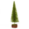 20" Moss Green Pine Pencil Artificial Village Christmas Tree - Unlit