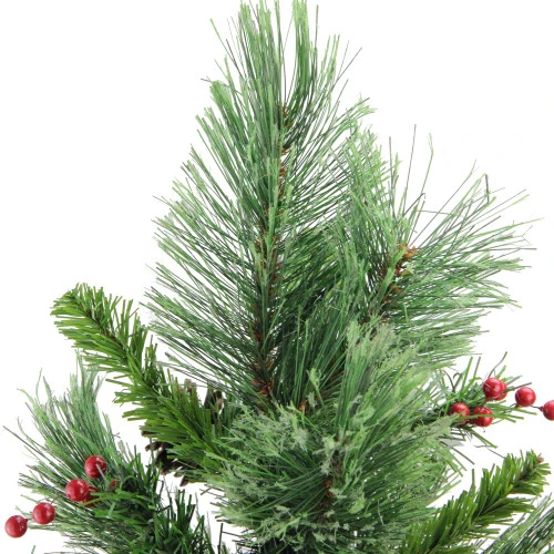 Northlight 24" Mixed Cashmere Berry Pine Medium Artificial Christmas Tree - Unlit 4 Northlight 24" Mixed Cashmere Berry Pine Medium Artificial Christmas Tree - Unlit - Image 2
